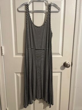 Summer Striped Dress Casual Tank Dress Sleeveless